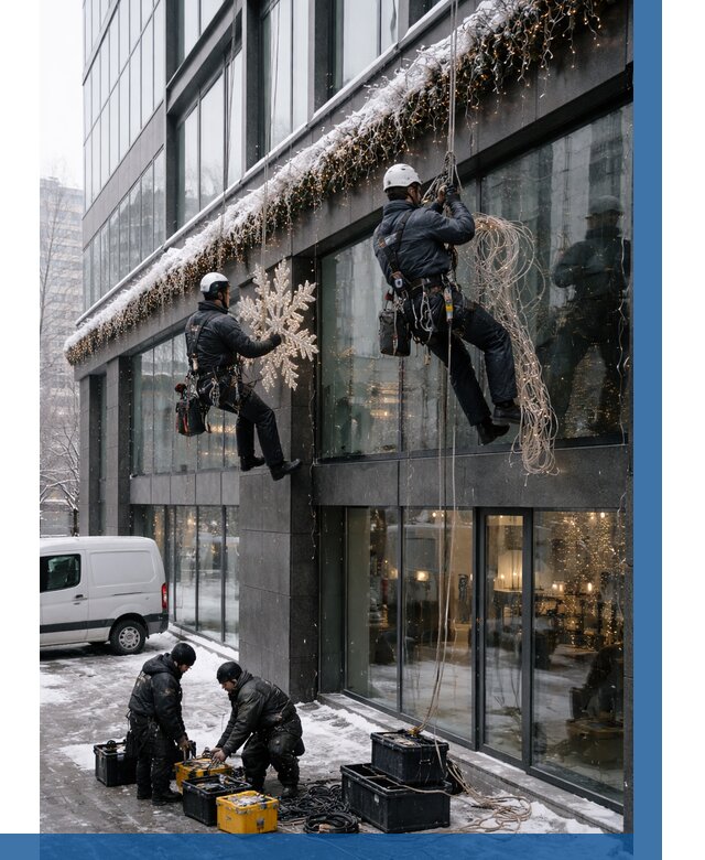 Демонтаж новогоднего оформления в Глазове от 5612 р. | ВЫСОТНИК-Глз