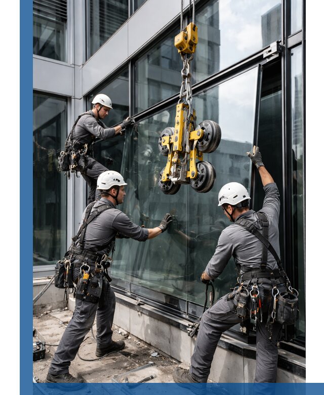 Структурное остекление фасадов в Глазове монтаж и обслуживание