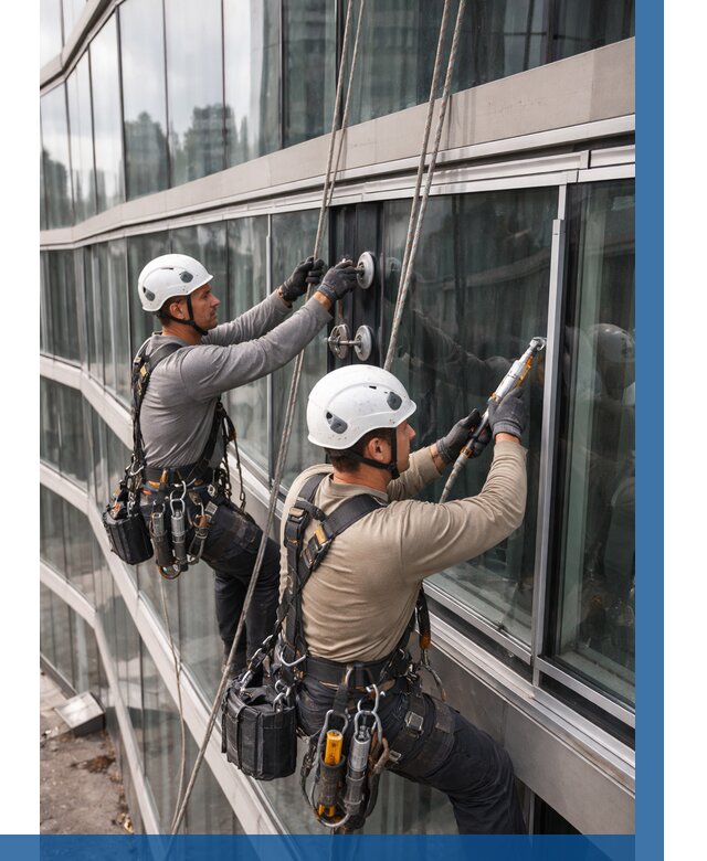 Радиусное остекление фасада в Глазове от 12244 р. | ВЫСОТНИК-Глз