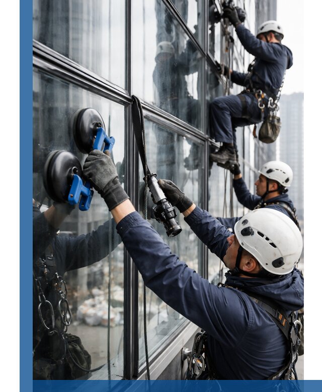 Радиусное остекление фасадов под ключ в Глазове с гарантиями