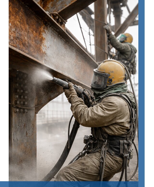 Пескоструйная очистка металлоконструкций в Глазове по 612 р.  ВЫСОТНИК-Глз