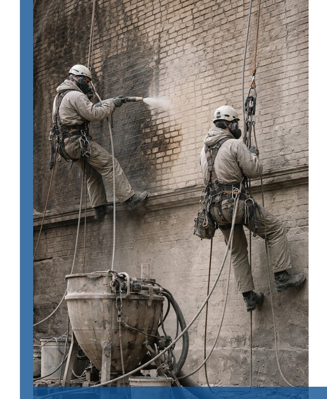 Пескоструйная очистка фасадов в Глазове профессионально