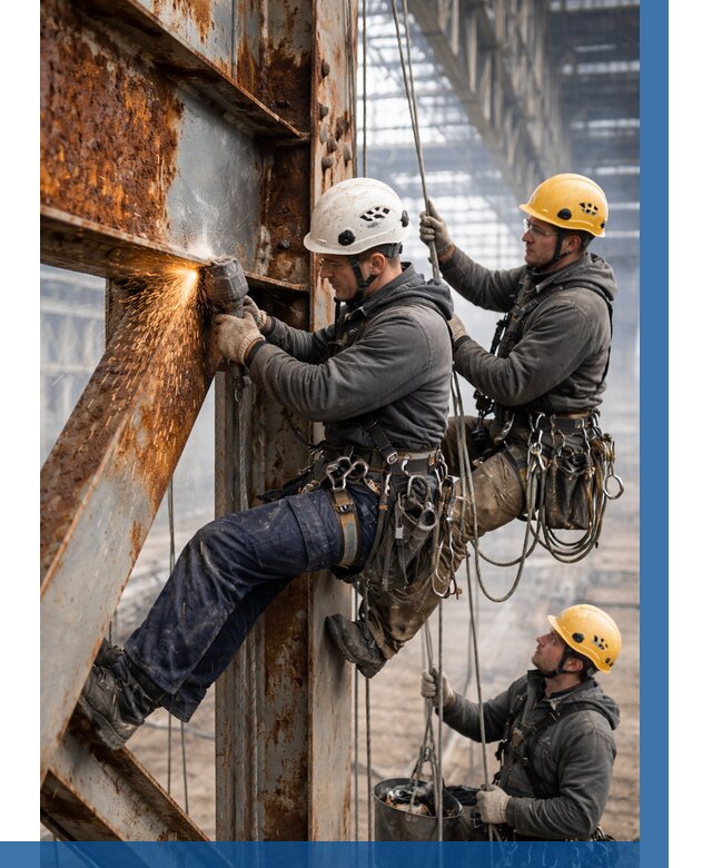 Зачистка металла от ржавчины в Глазове от 357 р. | ВЫСОТНИК-Глз