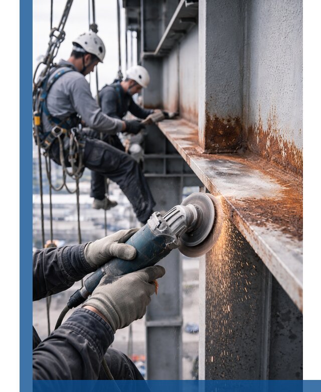 Зачистка металла от ржавчины и подготовка поверхностей в Глазове