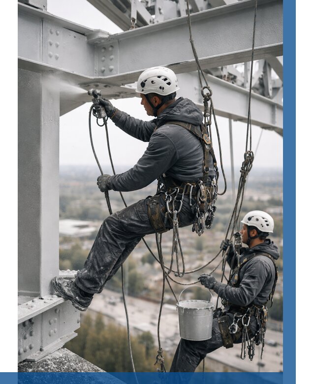 Покраска металлоконструкций на высоте в Глазове 357 р |ВЫСОТНИК-Глз