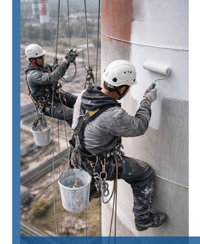 Покраска дымовых труб в Глазове: антикоррозийная защита и восстановление