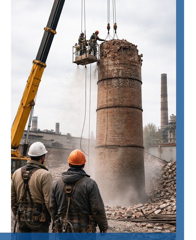 Демонтаж дымовой трубы в Глазове от 91827 р. | ВЫСОТНИК-Глз, смета