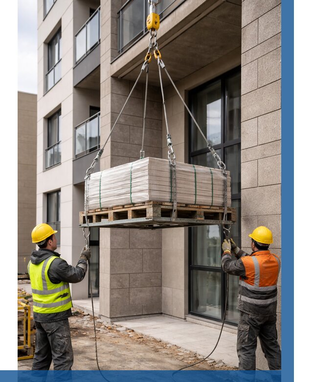 Подъем керамогранита на этаж в Глазове от 3571 р. | ВЫСОТНИК-Глз