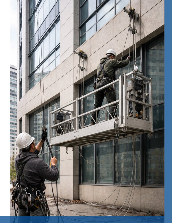 Монтаж и подъем фасадной люльки в Глазове от 12244 р. | ВЫСОТНИК-Глз