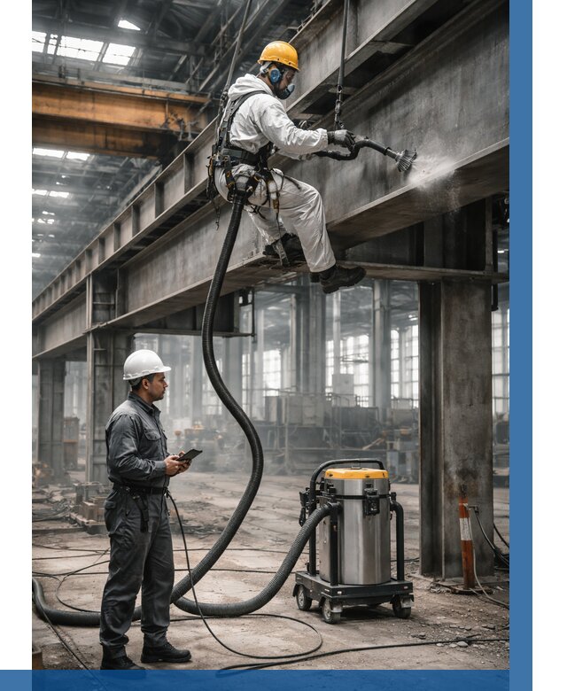 Обеспыливание конструкций в цехе в Глазове от 4285 р. | ВЫСОТНИК-Глз