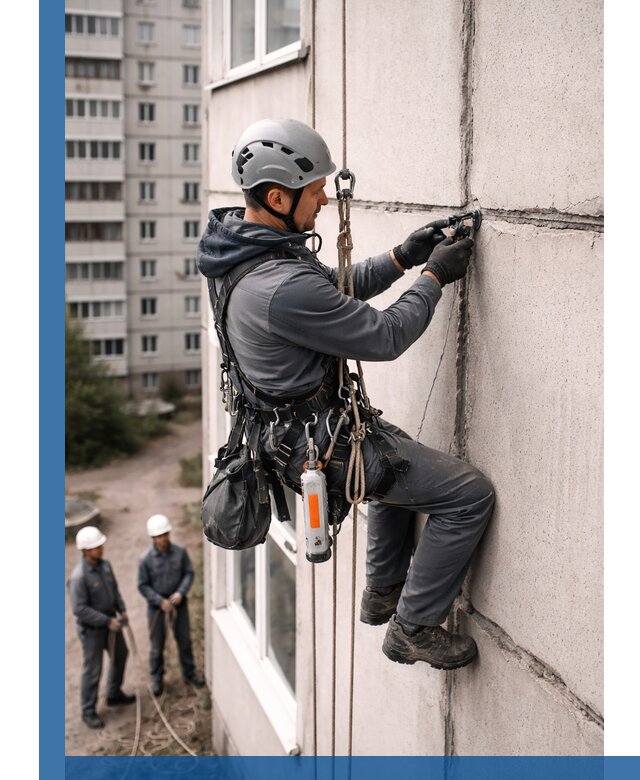 Обследование межпанельных швов и герметизация в Глазове