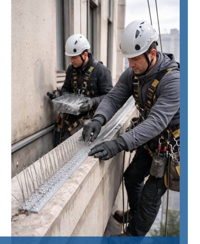 Установка шипов от птиц в Глазове от 867 р. | ВЫСОТНИК-Глз