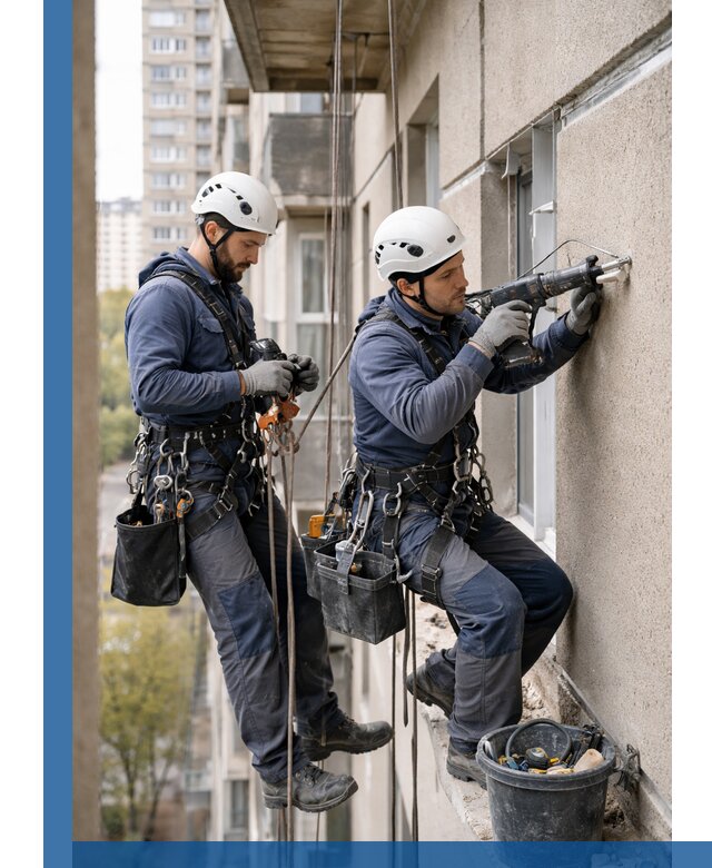 Промышленные альпинисты высотные работы и монтаж в Глазове